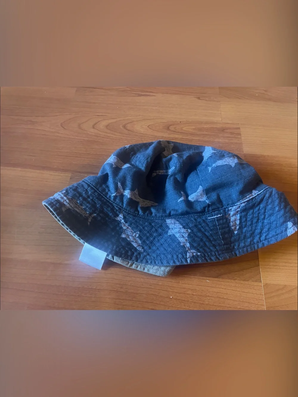 Old Navy Navy Blue Shark Bucket Hat